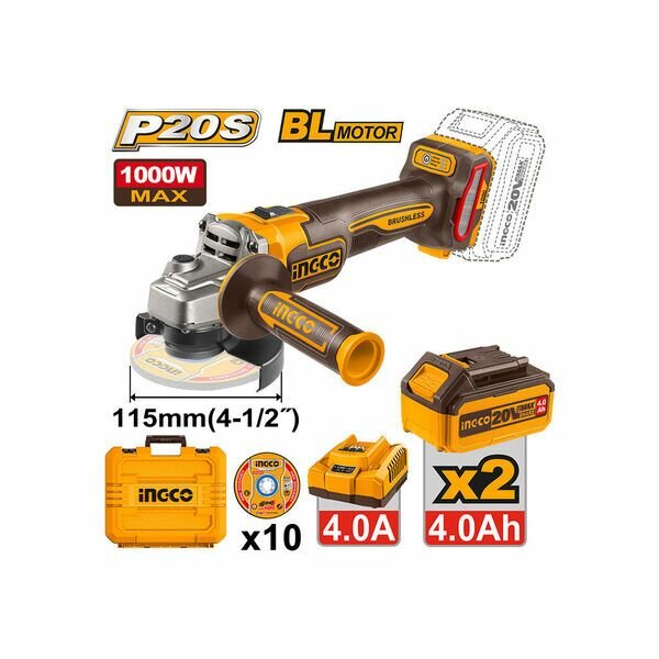 Meuleuse sans fil 115mm INGCO