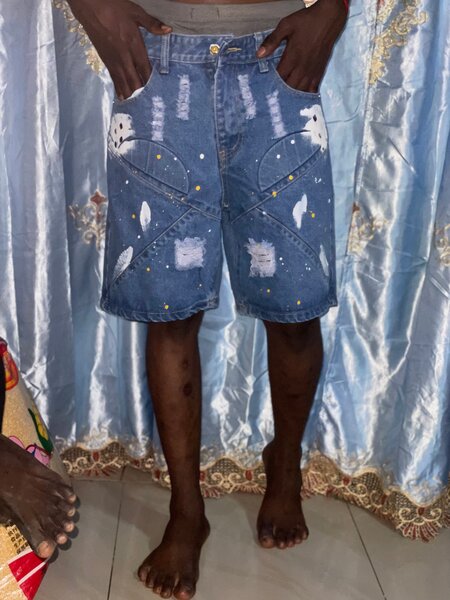 Short en jean décontracté