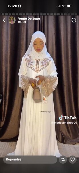 Robe Abaya Élégante Femme