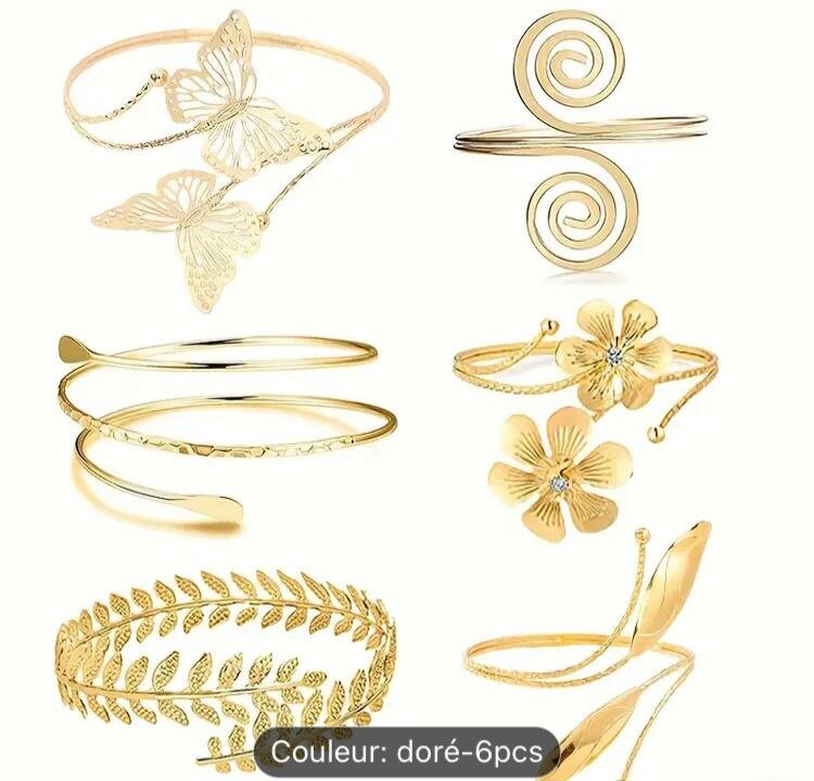 Lot de Bracelets Dorés Élégants