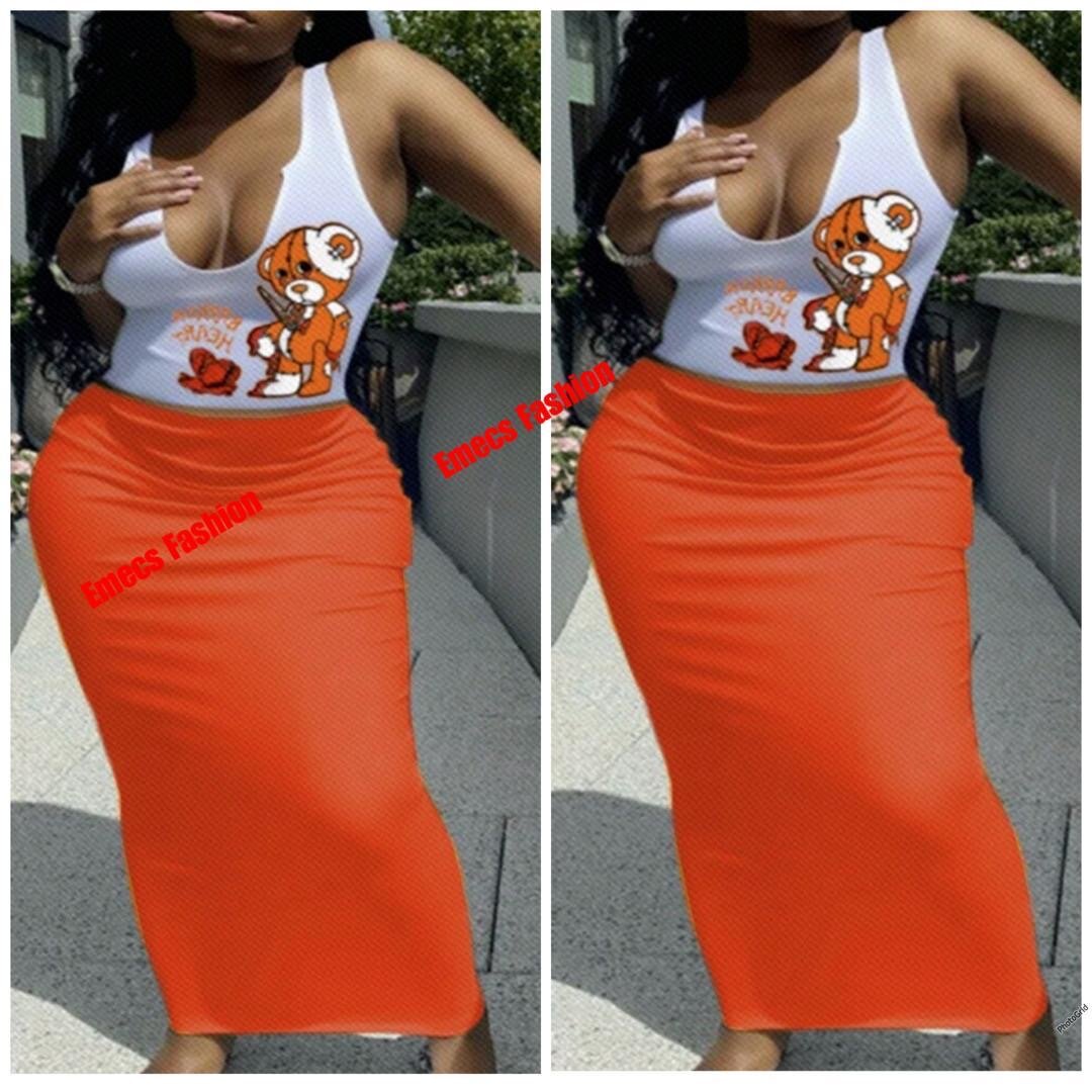 Robe longue graphique tendance