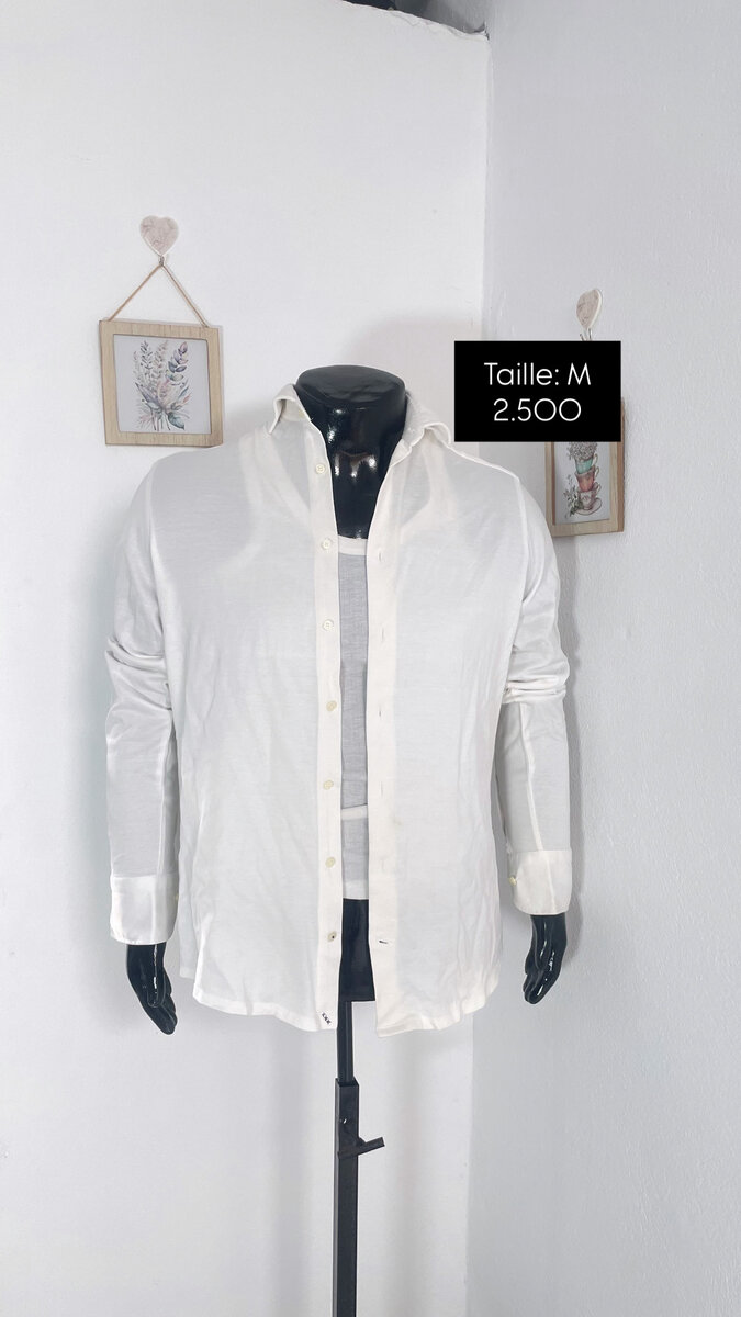 Chemise Blanche pour Hommes
