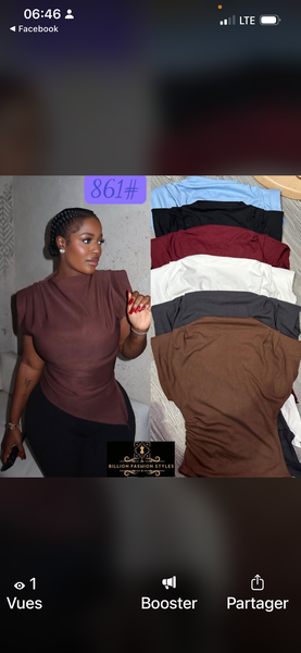 Top asymétrique tendance femme