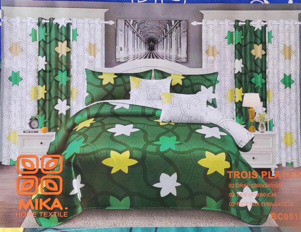 Ensemble de lit floral MIKA