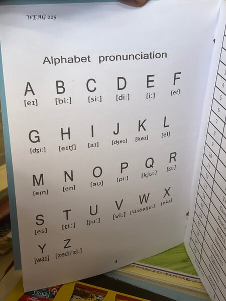 Cahier d'anglais pour enfants