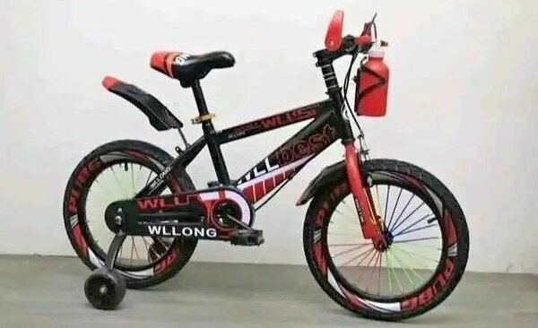 Vélo enfant WLLONG rouge et noir