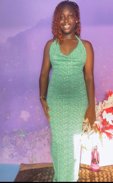 Robe verte scintillante pour femme