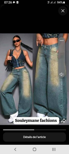 Jeans évasés tendance