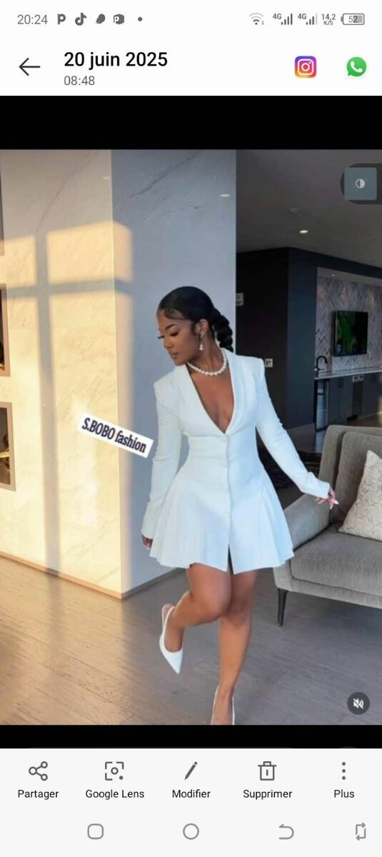 Robe blazer élégante femme