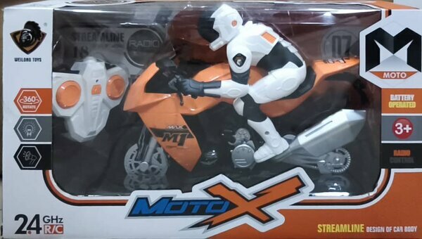 Moto télécommandée Moto X orange