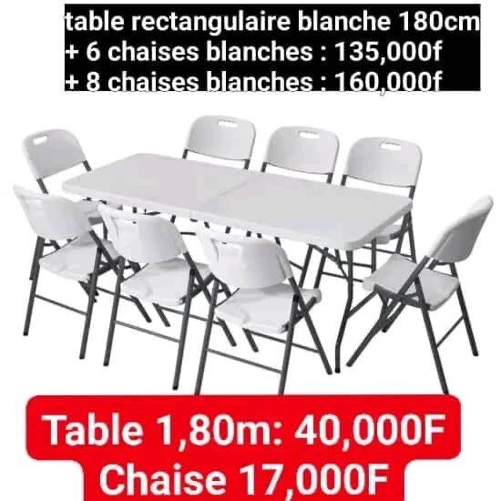 Ensemble table et chaises pliantes