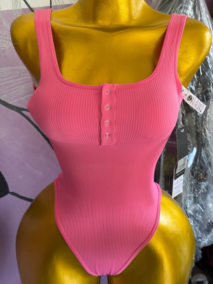 Body femme en coton côtelé