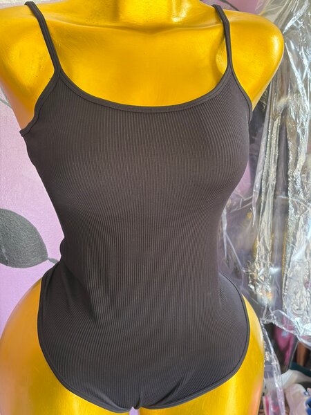 Body femme en coton côtelé