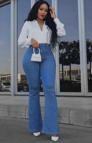 Jean flare tendance femme