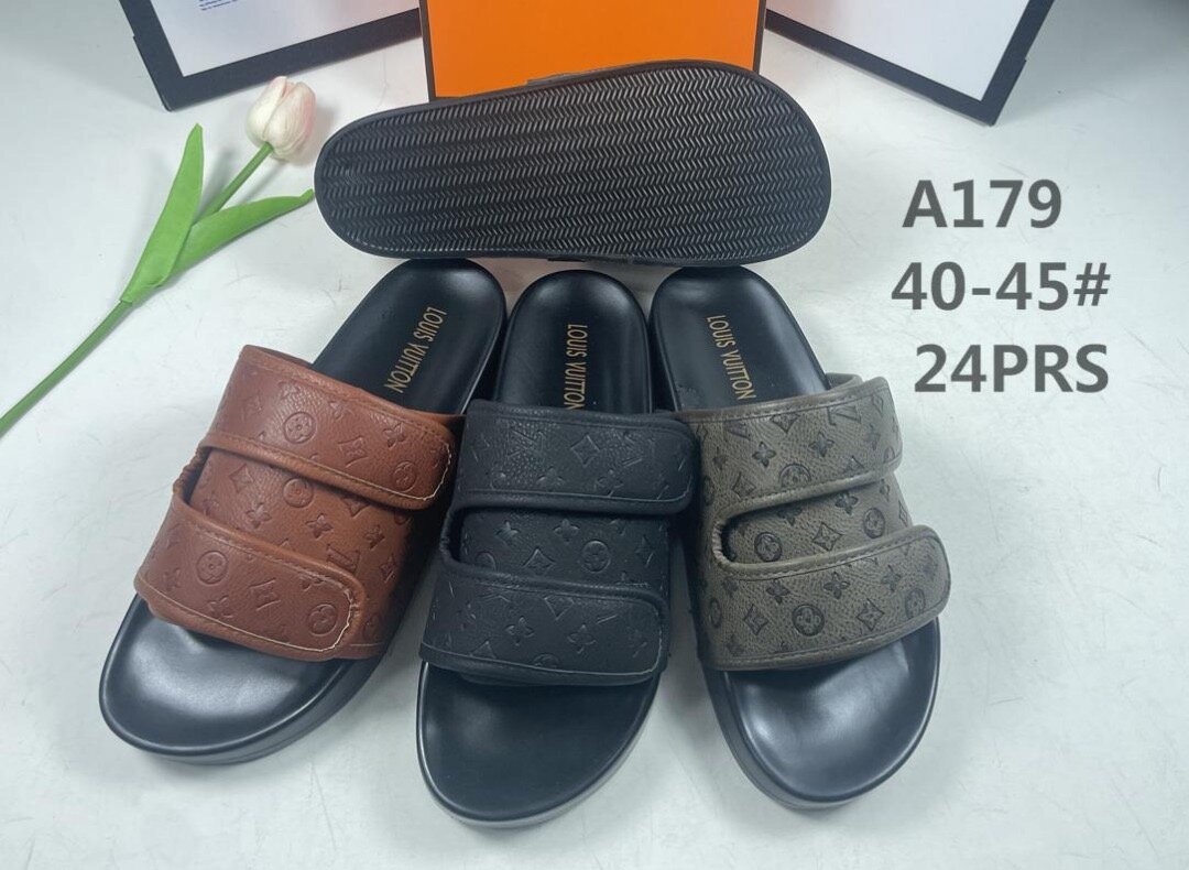 Sandales en cuir homme