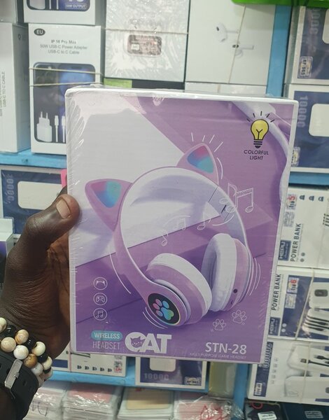 Casque sans fil oreilles de chat