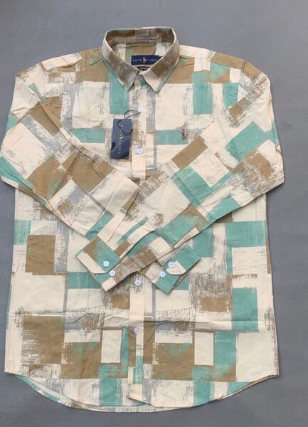 Chemise à motif géométrique