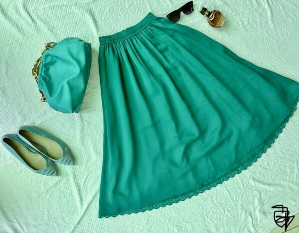 Jupe pour femme en lin et coton