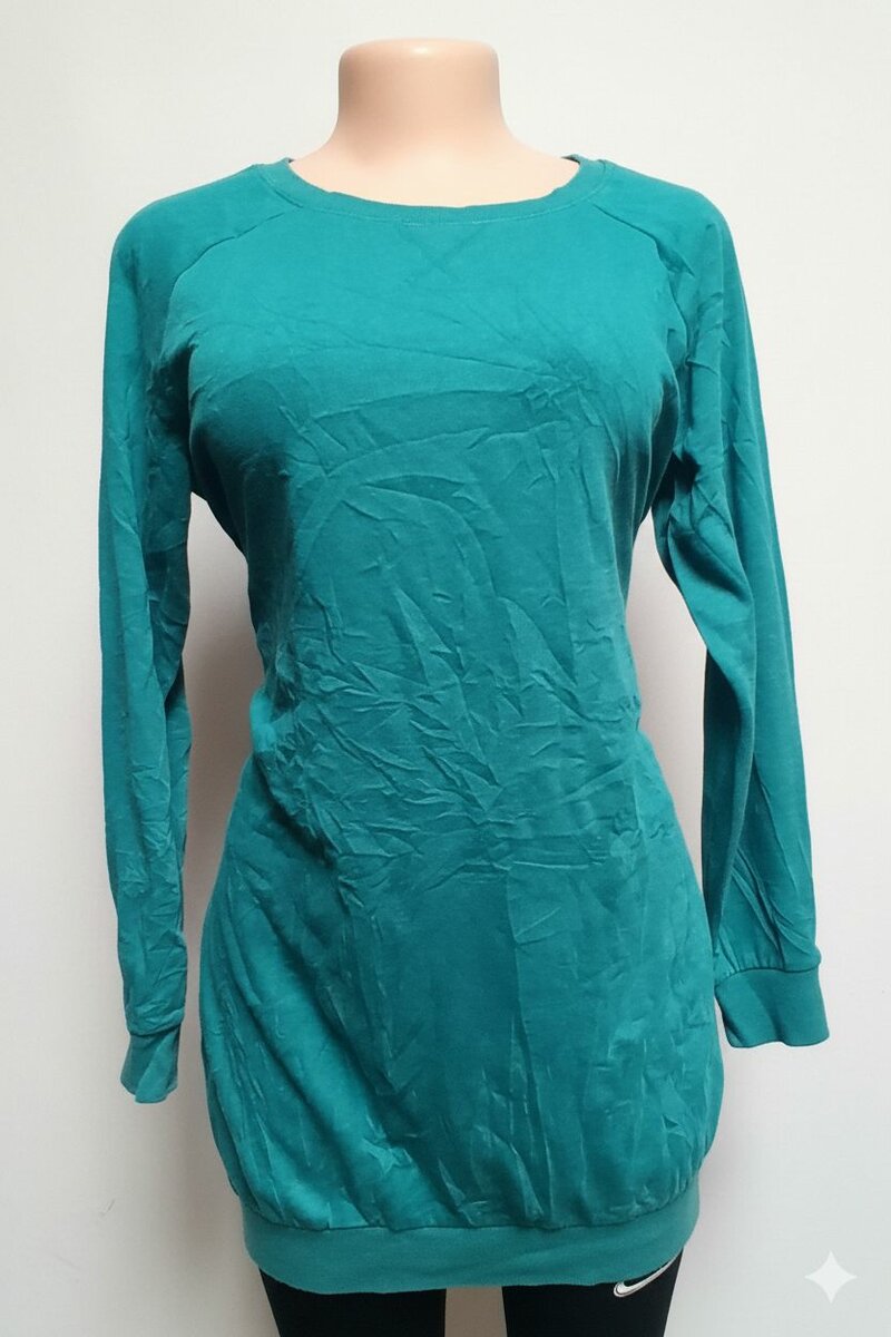 Pull en coton vert femme
