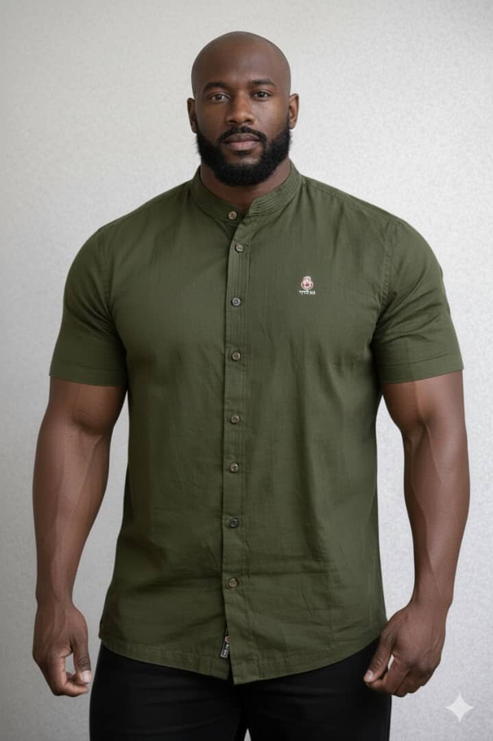 Chemise homme col Mao élégante