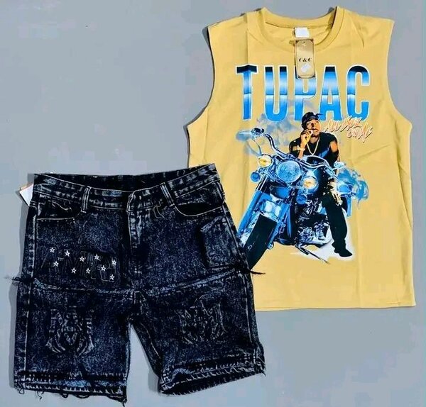 Ensemble T-shirt Tupac et Short