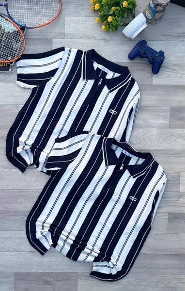 Chemise Rayée Unisexe Élégante