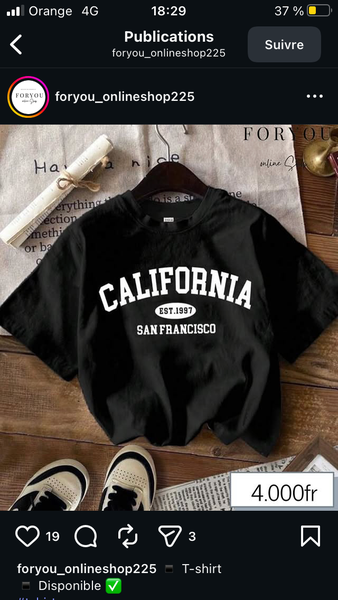 T-shirts imprimés style décontracté