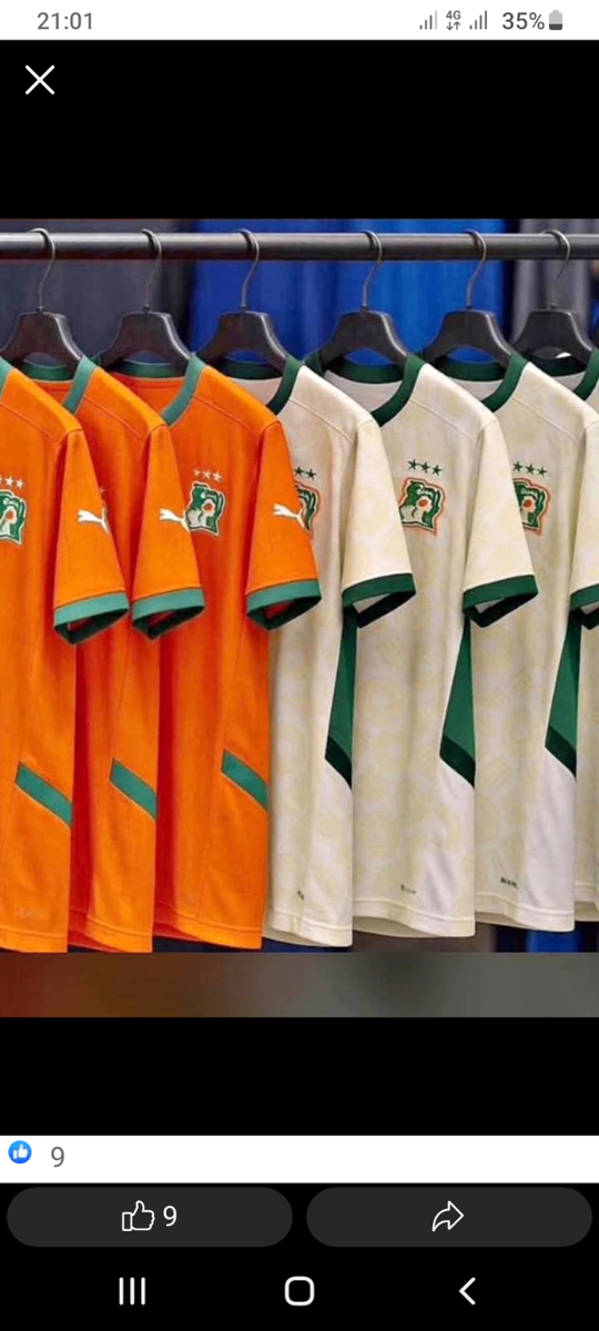 Maillot de Football Ivoire