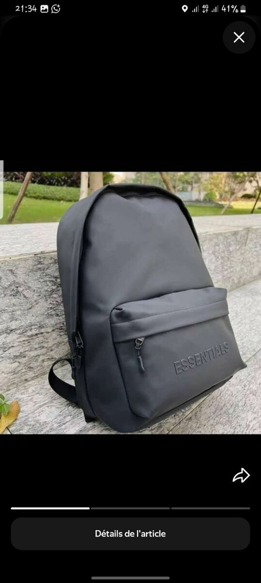 Sac à dos tendance unisexe