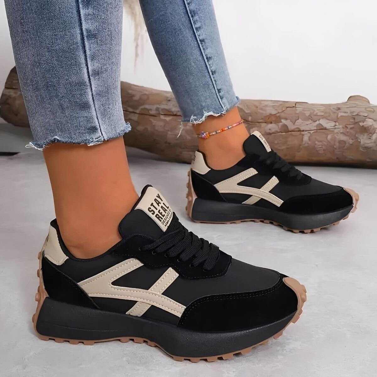 Baskets confort "Stay Real"