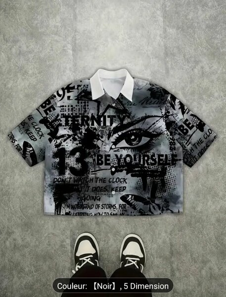Chemise graphique tendance homme