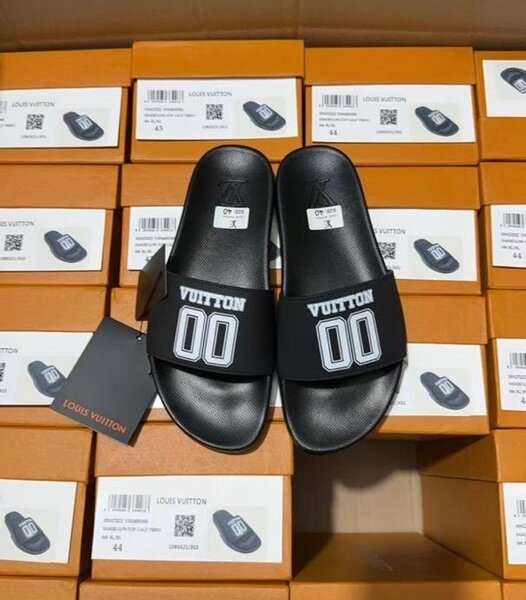 Sandales de luxe noires homme