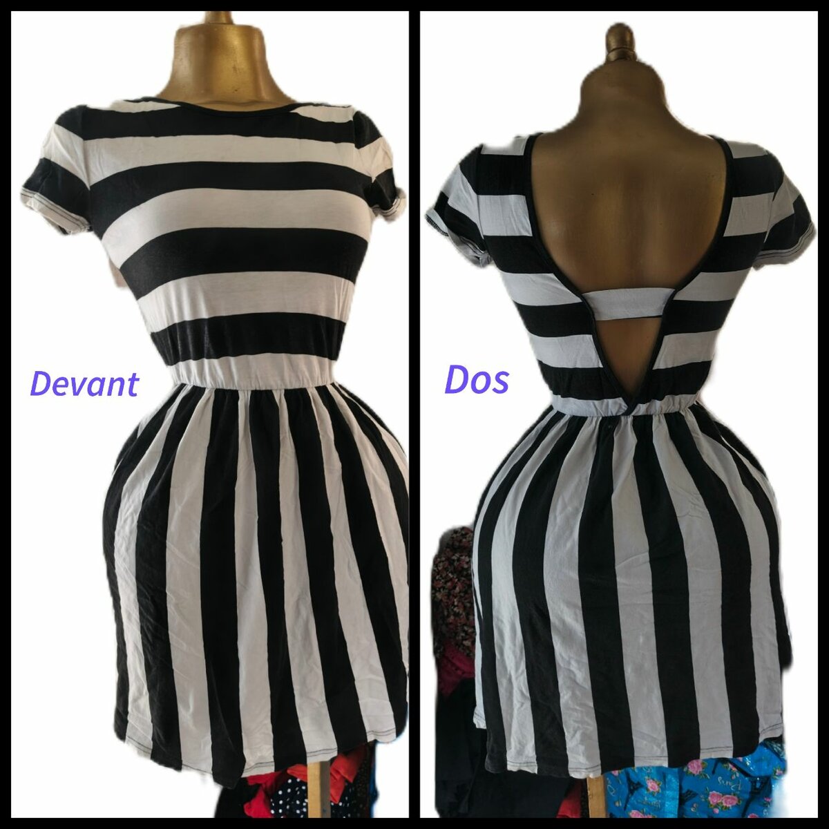 Robe rayée élégante