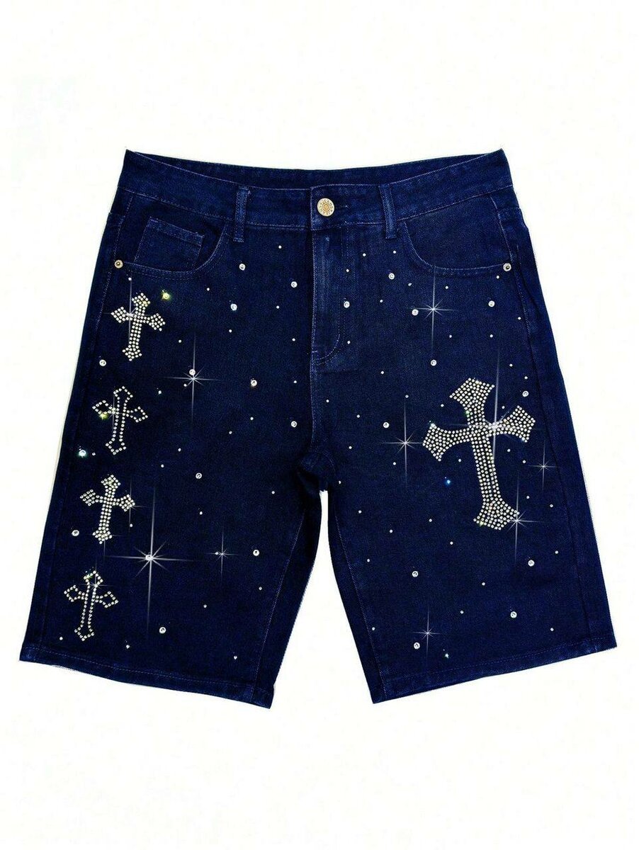 Shorts à motifs croix élégants