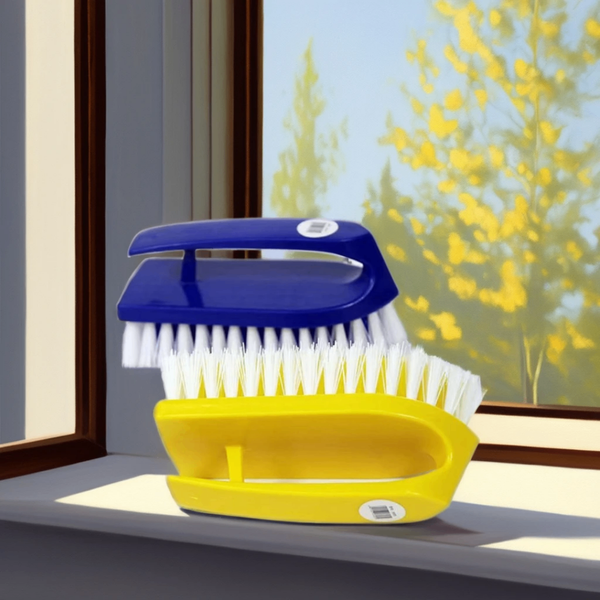 Brosse à récurer ergonomique multicolore