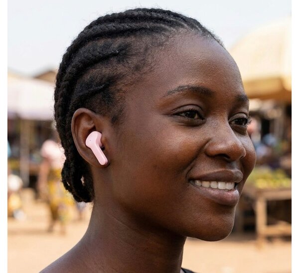 Écouteurs sans fil rose