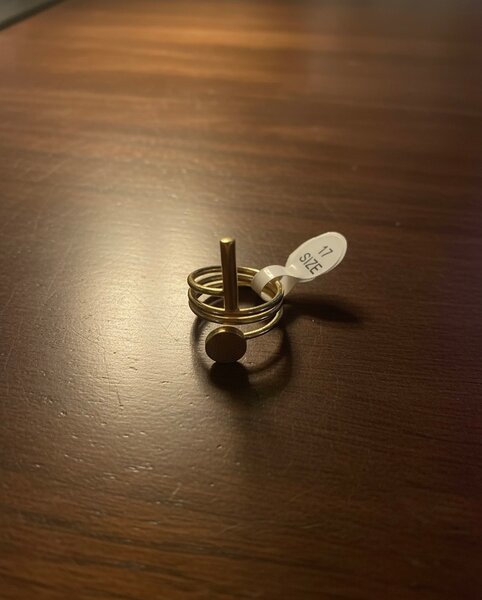 Bague en or minimaliste