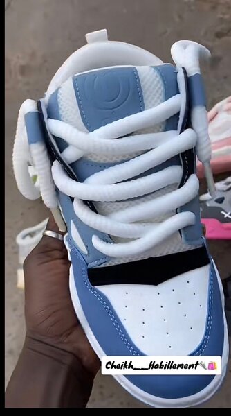 Baskets Mode Homme Bleu Blanc