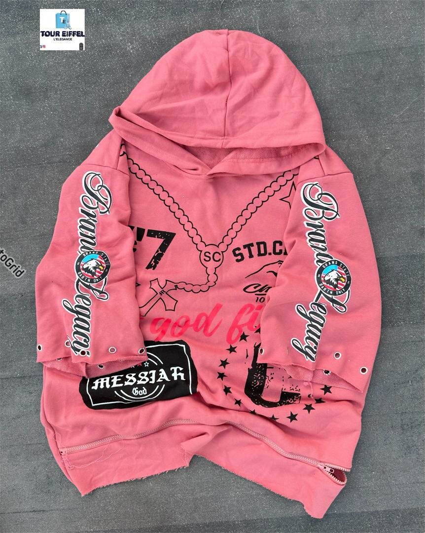 Sweat à capuche imprimé tendance