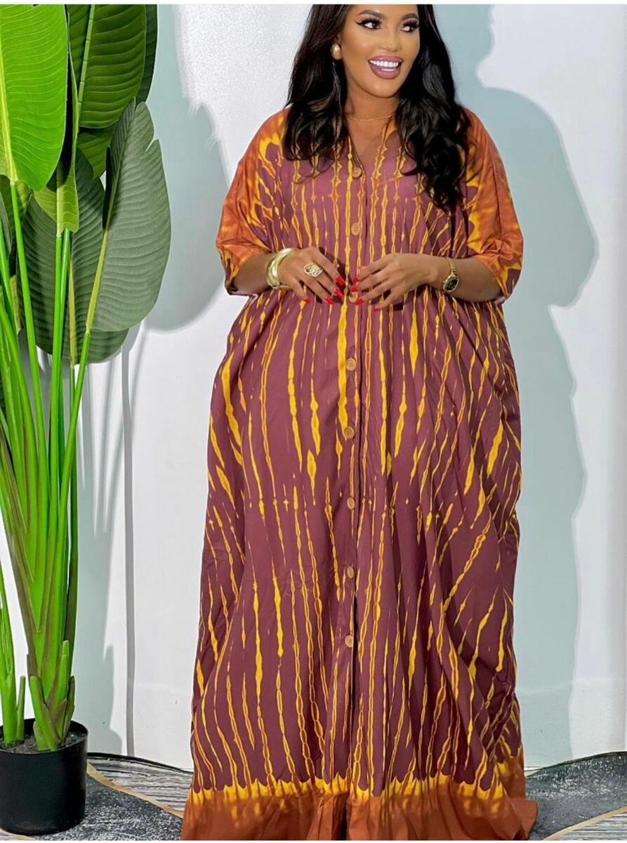 Robe longue femme africaine