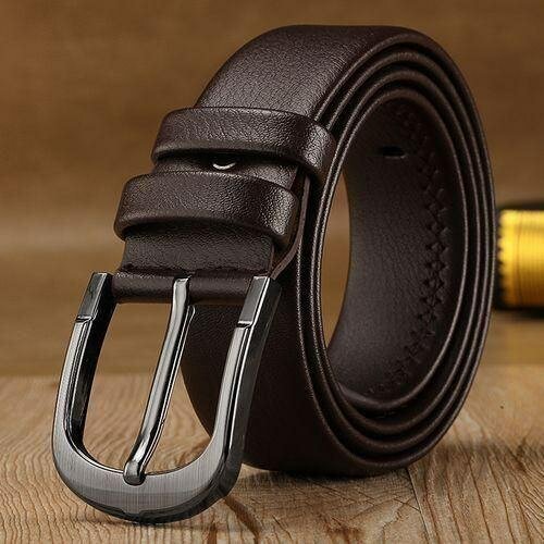 Ceinture en cuir marron élégant