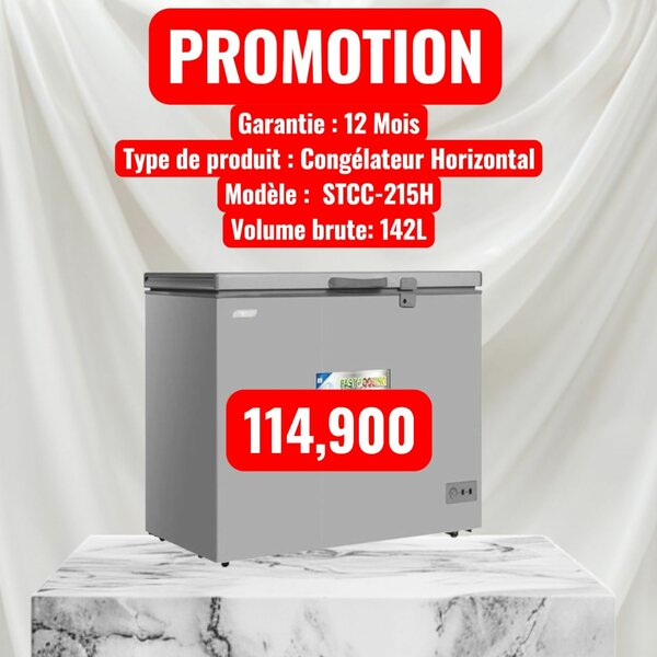 Congélateur Horizontal 142L Promo