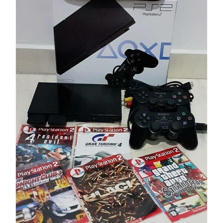 Console PS2 avec Manettes et Jeux
