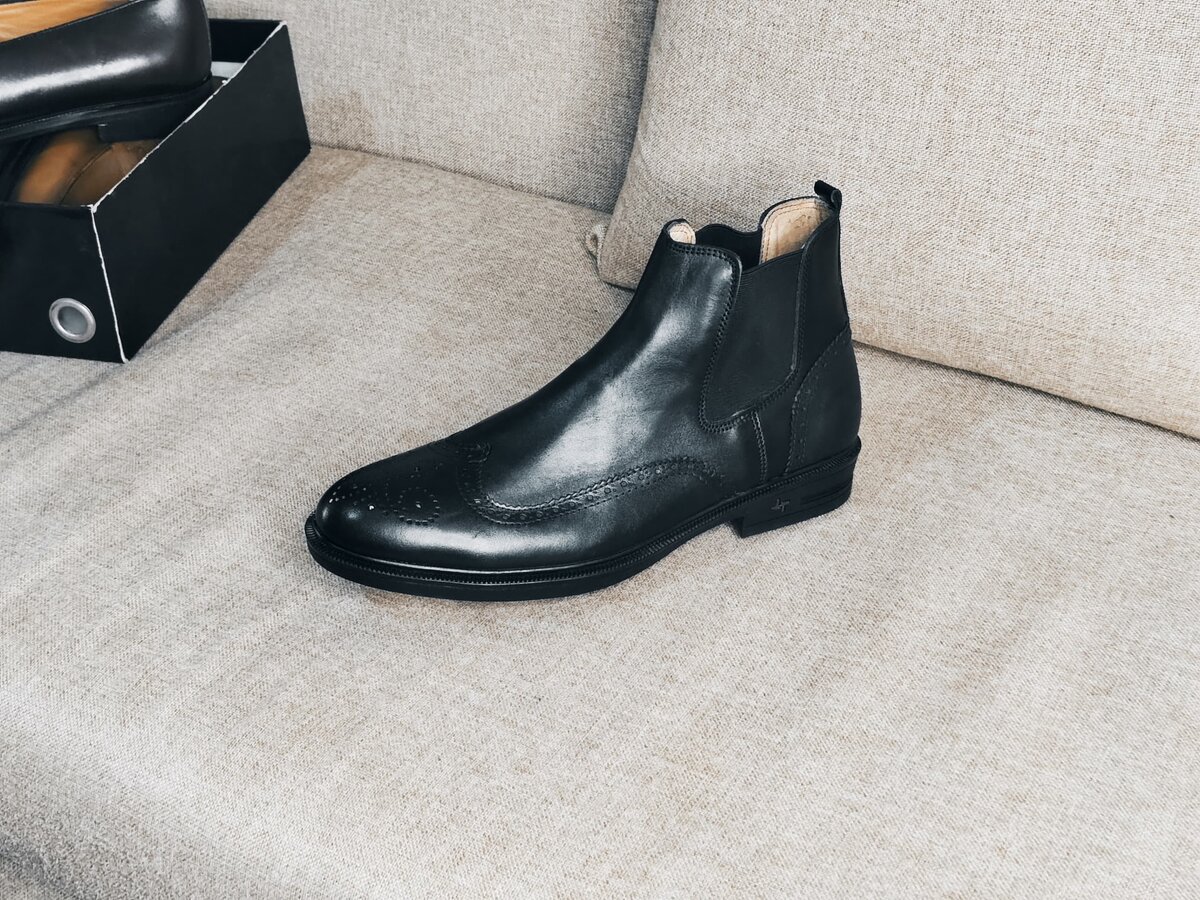 Chaussures Chelsea en cuir pour homme