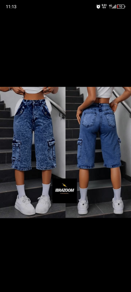 Bermuda en jean décontractée