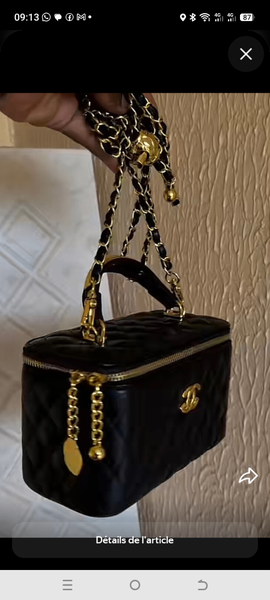 Sac à main noir élégant