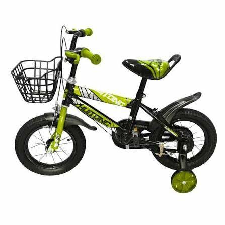 Vélo Enfant Vert avec Panier