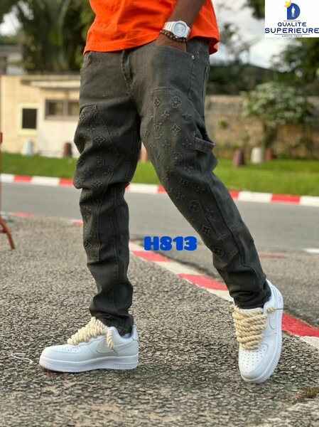 Jeans cargo tendance homme