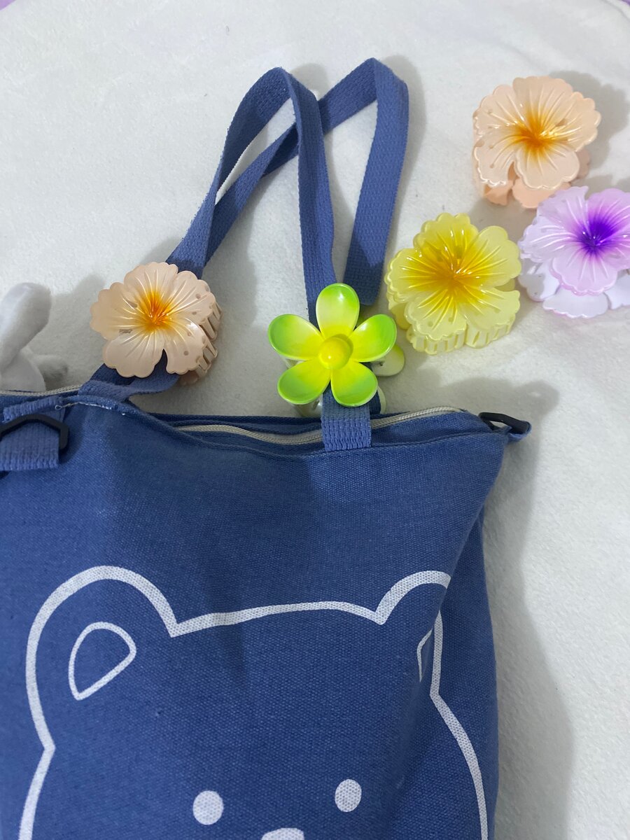 Pinces à cheveux fleurs colorées