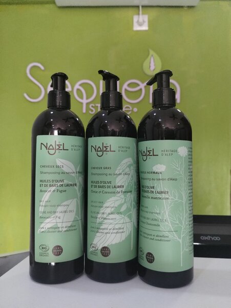 Shampooing à l'huile d'olive et de baie de laurier